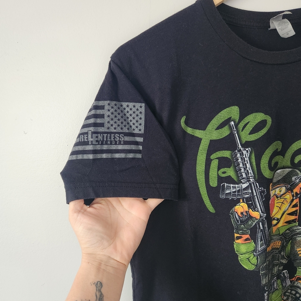 Black and Green Short Sleeve Tee Casual Style - Picture 5 of 8